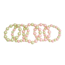 Cargar imagen en el visor de la galería, AKA Pink Green Pearl 5 Pc Bracelets
