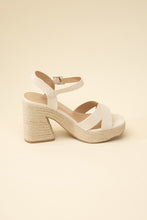 Load image into Gallery viewer, NOBLE-S Espadrille Sandal Heel
