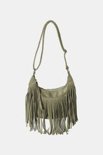 Cargar imagen en el visor de la galería, Suede Fringe Adjustable Strap Shoulder Bag
