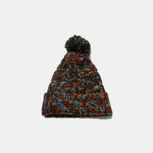 Cargar imagen en el visor de la galería, Contrast Cable-Knit Hat with Pompom
