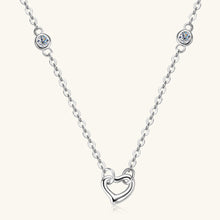 Cargar imagen en el visor de la galería, Moissanite 925 Sterling Silver Heart Necklace
