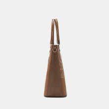 Cargar imagen en el visor de la galería, Nicole Lee USA Metallic Stitching Embroidery Inlaid Rhinestone Tote Bag

