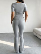 Load image into Gallery viewer, Short Sleeve Top and Pants Set
