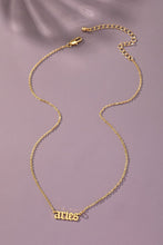 Load image into Gallery viewer, Laser cut zodiac sign pendant necklace

