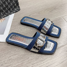 Cargar imagen en el visor de la galería, Buckle Trim Open Toe Sandals
