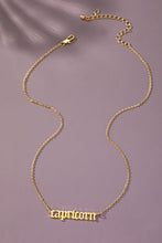 Load image into Gallery viewer, Laser cut zodiac sign pendant necklace
