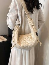 Cargar imagen en el visor de la galería, Lace-Up Polyester Crossbody Bag
