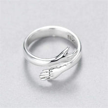 Load image into Gallery viewer, Hug Shape 925 Sterling Silver Bypass Ring
