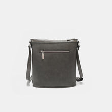 Cargar imagen en el visor de la galería, Nicole Lee USA Metallic Stitching Embroidery Inlaid Rhinestone Crossbody Bag
