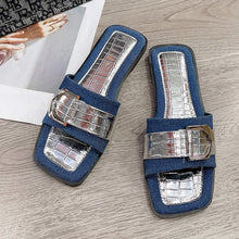 Cargar imagen en el visor de la galería, Buckle Trim Open Toe Sandals
