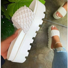 Cargar imagen en el visor de la galería, PU Leather Open Toe Platform Sandals
