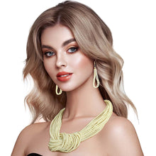 Load image into Gallery viewer, Chunky Knotted Cream Bead Necklace
