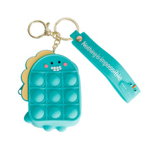 Cargar imagen en el visor de la galería, Aqua Dino Bubble Pop Keychain
