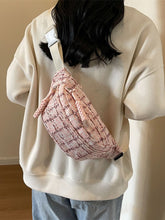 Cargar imagen en el visor de la galería, Contrast Plaid Polyester Crossbody Bag
