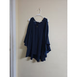 Lane Bryant Women's Plus Size Navy Blouse - PREOWNED