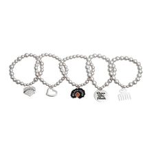 Cargar imagen en el visor de la galería, Silver Ball Bead Black Girl Magic Charm Bracelets
