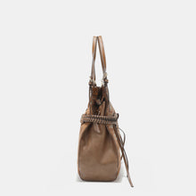 Cargar imagen en el visor de la galería, Nicole Lee USA Side Braided Tassel Inlaid Rhinestone Embroidery Hobo Bag
