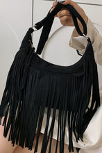 Cargar imagen en el visor de la galería, Suede Fringe Adjustable Strap Shoulder Bag
