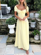Load image into Gallery viewer, Devine Sweetheart Neck Short Sleeve Maxi Dress
