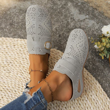 Cargar imagen en el visor de la galería, Suede Round Toe Wedge Sandals
