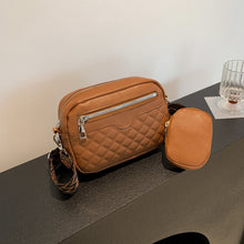 Load image into Gallery viewer, Stitching PU Leather Shoulder Bag
