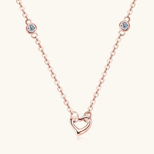 Cargar imagen en el visor de la galería, Moissanite 925 Sterling Silver Heart Necklace
