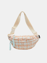 Cargar imagen en el visor de la galería, Contrast Plaid Polyester Crossbody Bag
