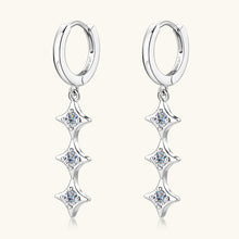 Cargar imagen en el visor de la galería, Moissanite 925 Sterling Silver Geometric Shape Earrings
