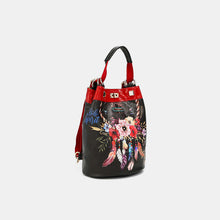 Cargar imagen en el visor de la galería, Nicole Lee USA Flower Pattern Adjustable Strap Backpack Bag
