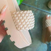 Cargar imagen en el visor de la galería, PU Leather Open Toe Platform Sandals
