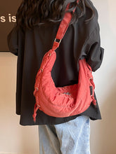 Cargar imagen en el visor de la galería, Lace-Up Polyester Crossbody Bag
