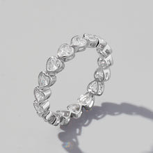 Load image into Gallery viewer, 925 Sterling Silver Zircon Heart Ring
