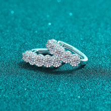 Load image into Gallery viewer, 1 Carat Moissanite Zircon 925 Sterling Silver Huggie Earrings
