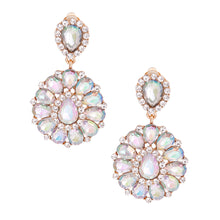 Load image into Gallery viewer, Clip On Brilliant Aurbo Teardrop Crystal Earrings

