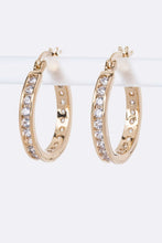 Load image into Gallery viewer, Small CZ Hoop Earrings

