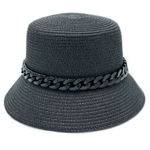 Cargar imagen en el visor de la galería, Black Chain Black Bucket Hat
