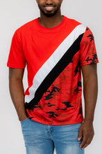 Load image into Gallery viewer, SHORT SLEEVE CAMO COLOR BLOCK TSHIRT
