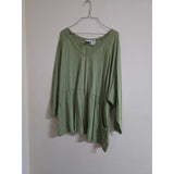 Roaman's Women's Plus Size Sage Green Top - PREOWNED