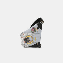 Cargar imagen en el visor de la galería, Nicole Lee USA Vegan Leather Leopard &amp; Lip Pattern Crossbody Bag
