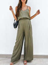 Load image into Gallery viewer, Spaghetti Strap Cami and Wide Leg Pants Set
