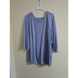 Catherines Plus Size 2X Blue Top - PREOWNED