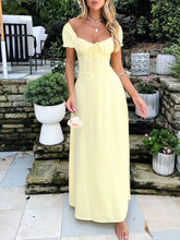 Load image into Gallery viewer, Devine Sweetheart Neck Short Sleeve Maxi Dress
