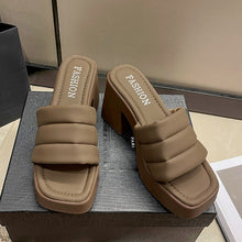 Cargar imagen en el visor de la galería, Open Toe Block Heel Sandals
