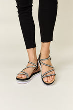 Cargar imagen en el visor de la galería, Forever Link Rhinestone Strappy Wedge Sandals

