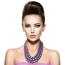 Cargar imagen en el visor de la galería, Multi Strand Pearl Necklace Set
