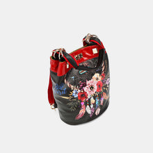 Cargar imagen en el visor de la galería, Nicole Lee USA Flower Pattern Adjustable Strap Backpack Bag

