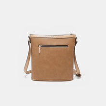 Cargar imagen en el visor de la galería, Nicole Lee USA Metallic Stitching Embroidery Inlaid Rhinestone Crossbody Bag
