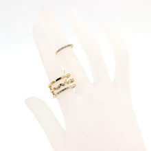 Load image into Gallery viewer, ZIGZAG RHINESTONE FACETED RING SET
