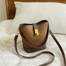 Load image into Gallery viewer, PU Leather Bucket Crossbody Bag
