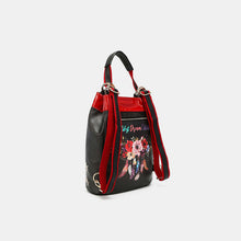Cargar imagen en el visor de la galería, Nicole Lee USA Flower Pattern Adjustable Strap Backpack Bag
